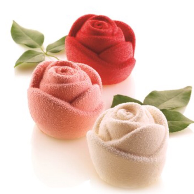Rosa Silicone Moulds Makes 6 70h 55mm