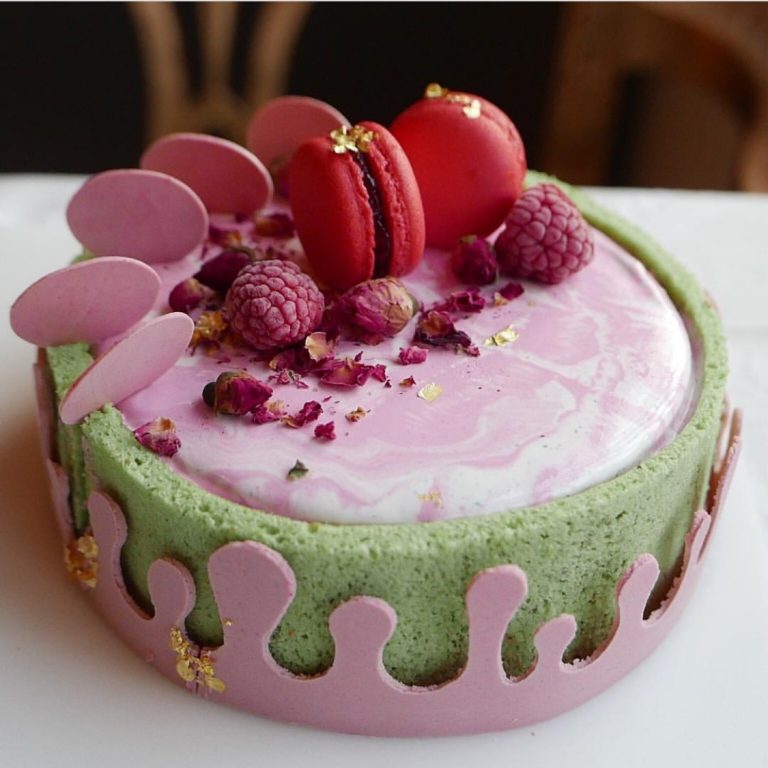 Rose and Raspberry Entremet - The Stylish Baker