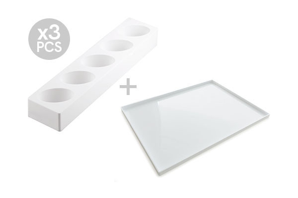 Multiflex Set of 3 Teardrop Moulds (Makes 15) - Image 2
